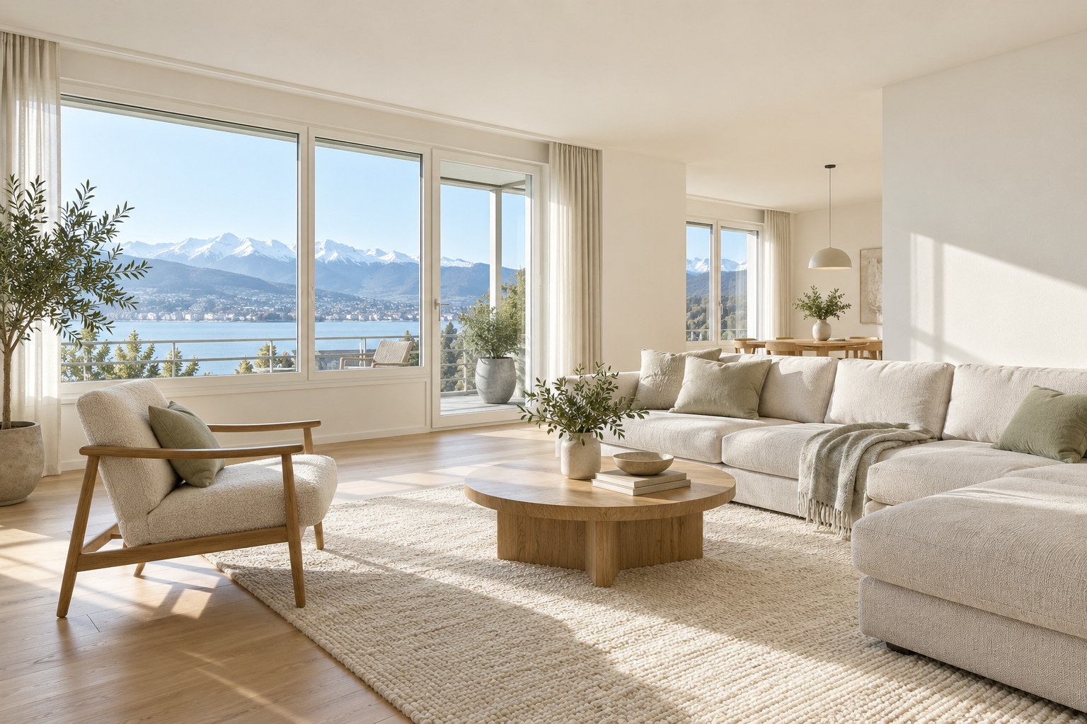 Heller renovierter Wohnraum als Beispielbild für ein mögliches Renovationsergebnis
